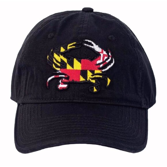 Maryland Flag Crab Embroidered Patch Cap Hat NEW Fast Ship - Picture 1 of 4